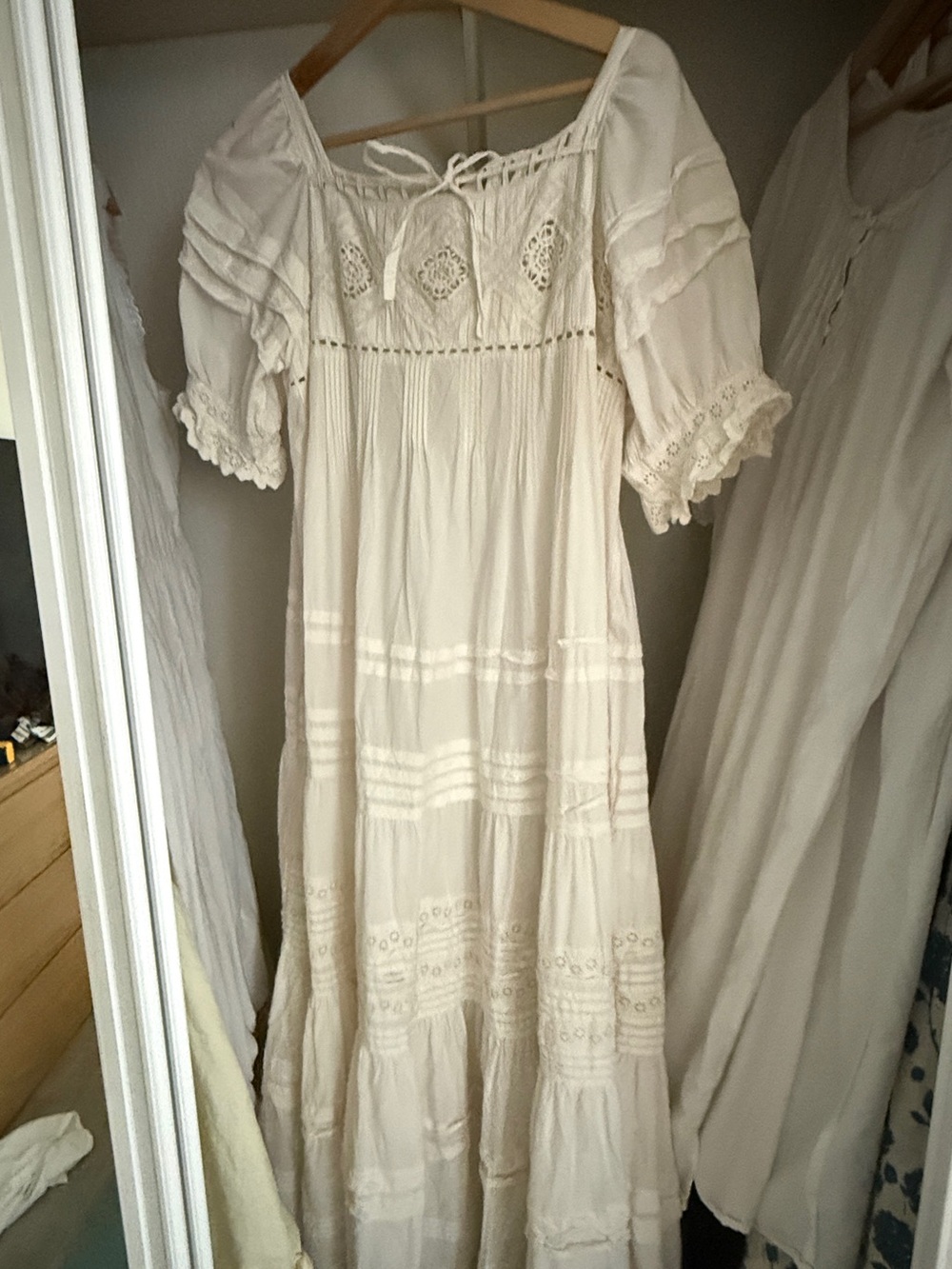 Christy Dawn Shaina Dress in Pearl, Like New